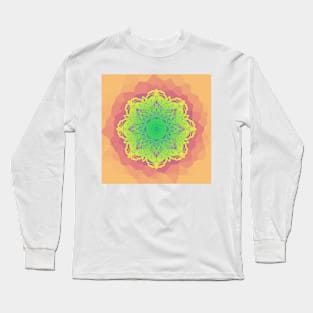 green mandala Long Sleeve T-Shirt